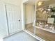 Balcony with sliding glass doors and storage closet at 2651 Maitland Crossing Way # 301, Orlando, FL 32810