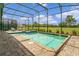 Relaxing screened pool and spa with open views at 2874 Stanza Ct, Kissimmee, FL 34746