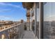 Private balcony with city views and metal railings at 155 S Court Ave # 1804, Orlando, FL 32801