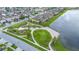 Community park with playground and lakefront access at 3052 Cardillino Way, Kissimmee, FL 34741