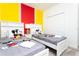 Twin bedroom with Mickey Mouse bedding and gray color scheme at 4326 Scene Ln, Kissimmee, FL 34746