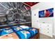 Star Wars themed bedroom with TV and Grogu bedding at 4326 Scene Ln, Kissimmee, FL 34746