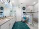 Spa-like bathroom with double vanity and walk-in shower at 4904 W Fountainwood Dr, St Cloud, FL 34772