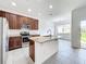 Modern kitchen featuring granite countertops and stainless steel appliances at 734 Marotta Loop, Ocoee, FL 34761