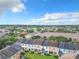 Aerial view of townhouses with community at 734 Marotta Loop, Ocoee, FL 34761