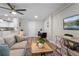 Open concept living area with wood-look floors at 4790 Anderson Rd, Orlando, FL 32812