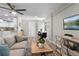 Open concept living area featuring a neutral color palette at 4790 Anderson Rd, Orlando, FL 32812