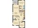 Two-bedroom, two-bath floor plan featuring an open kitchen and spacious great room at 4731 Clock Tower Dr # 101, Kissimmee, FL 34746