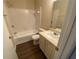 Bathroom with shower/tub combo, toilet and vanity at 670 Kenwick Cir # 204, Casselberry, FL 32707