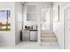 Coffee bar with built-in cabinets and mini-fridge at 1305 W Lake Mary Blvd, Lake Mary, FL 32746