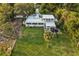 Aerial view of the house, showing its layout and backyard at 1305 W Lake Mary Blvd, Lake Mary, FL 32746