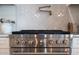 Stainless steel gas range and pot filler faucet at 1305 W Lake Mary Blvd, Lake Mary, FL 32746