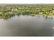 Aerial view of homes near a lake at 1305 W Lake Mary Blvd, Lake Mary, FL 32746