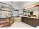 Modern bathroom with double vanity, soaking tub and shower at 2938 Daybreak Dr, Orlando, FL 32825