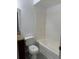 Clean bathroom with tub and granite countertop at 5132 Conroy Rd # 937, Orlando, FL 32811