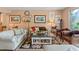 Elegant living room with a marble-top coffee table at 6312 Buford St # 303, Orlando, FL 32835