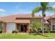 Private backyard oasis with patio and lush landscaping at 3587 Casalta Cir, New Smyrna Beach, FL 32168