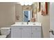Clean bathroom with single sink vanity and toilet at 3587 Casalta Cir, New Smyrna Beach, FL 32168