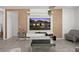 Living room with large TV and stylish decor at 3846 Cabo Rojo Dr, Saint Cloud, FL 34772