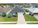 Aerial view of house and surrounding neighborhood at 2862 Mosshire Cir, St Cloud, FL 34772