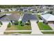 Aerial view showcasing the home's curb appeal at 2862 Mosshire Cir, St Cloud, FL 34772