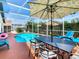 Enjoy the Florida sunshine in this screened pool and patio area at 114 Castlemain Cir, Davenport, FL 33897
