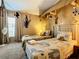 Themed bedroom with twin beds and safari decor at 114 Castlemain Cir, Davenport, FL 33897