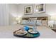 Bedroom with king-size bed, plush bedding, and tray at 5204 Oakbourne Ave, Davenport, FL 33837