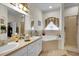 Bathroom features double vanity, soaking tub, and shower at 4319 Dinner Lake Blvd, Lake Wales, FL 33859