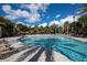Relaxing resort-style pool with plenty of lounge chairs and umbrellas at 4611 Terrasonesta Dr, Davenport, FL 33837