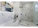 Elegant bathroom featuring a soaking tub and a walk-in shower at 6422 Chorus Dr, Mascotte, FL 34753
