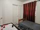 Bedroom with a twin bed and foosball table at 2805 Avenue M Nw, Winter Haven, FL 33881