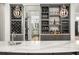 Sophisticated wet bar boasting extensive wine storage and sleek design at 4029 Isabella Cir, Windermere, FL 34786