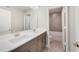 Modern bathroom with double vanity and a separate tub/shower at 2993 Water Clover Ct, Apopka, FL 32712