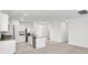 Modern kitchen with stainless steel appliances and island at 2466 Leeds St, Haines City, FL 33844