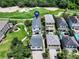 Aerial view of home near golf course at 7576 Excitement Dr, Reunion, FL 34747