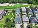 Aerial view of home near golf course at 7576 Excitement Dr, Reunion, FL 34747