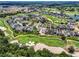 Aerial view of houses and golf course community at 7576 Excitement Dr, Reunion, FL 34747