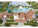 Aerial view of community pool and clubhouse at 2429 Dubai St, Kissimmee, FL 34747