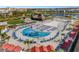 Aerial view of resort waterpark with multiple pools and a kiddie area at 2956 Salted Rim Rd, Kissimmee, FL 34747