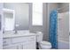 Bathroom with tub, shower, toilet and single vanity at 5300 Oakbourne Ave, Davenport, FL 33837