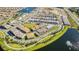 Aerial view of community, highlighting neighborhood and waterfront features at 9832 Bucklow Hill Dr, Orlando, FL 32832
