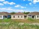 Three-home rear view showing similar design and landscaping at 524 Ellie Ct, Apopka, FL 32703