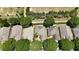 Aerial view of a single Gathering home in a residential neighborhood at 4167 Capland Ave, Clermont, FL 34711