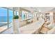 Curved bar with stunning ocean views, perfect for entertaining at 2545 S Atlantic Ave # 2107-2108, Daytona Beach Shores, FL 32118