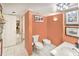 Bathroom with two toilets and a bidet at 2545 S Atlantic Ave # 2107-2108, Daytona Beach Shores, FL 32118