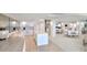 Modern kitchen with white cabinets and a large island at 2545 S Atlantic Ave # 2107-2108, Daytona Beach Shores, FL 32118