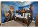 Harry Potter-themed bedroom with bunk bed and mural at 4270 Lana Ave, Davenport, FL 33897