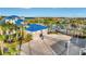 Beach volleyball court with a nearby restroom facility at 4270 Lana Ave, Davenport, FL 33897