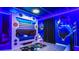 Space-themed bedroom with a unique bunk bed at 3020 Mahalo Dr, Davenport, FL 33897